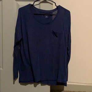 Blue Long Sleeve Old Navy Blouse